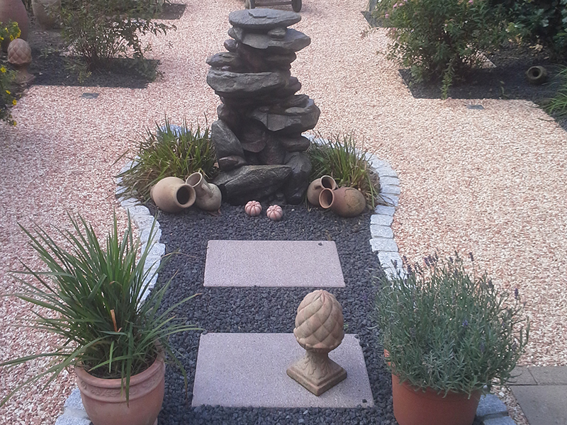 Steine im Garten